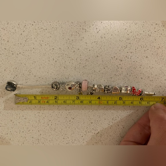 Pandora bracelet silver with 11 charms - Picture 6 of 6